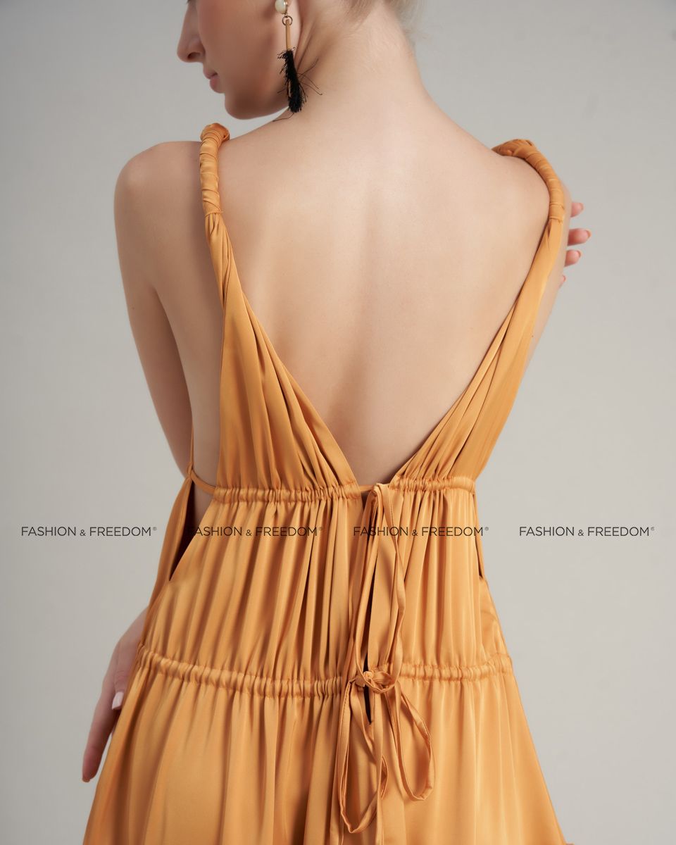 Đầm Lụa Vàng De Soleil