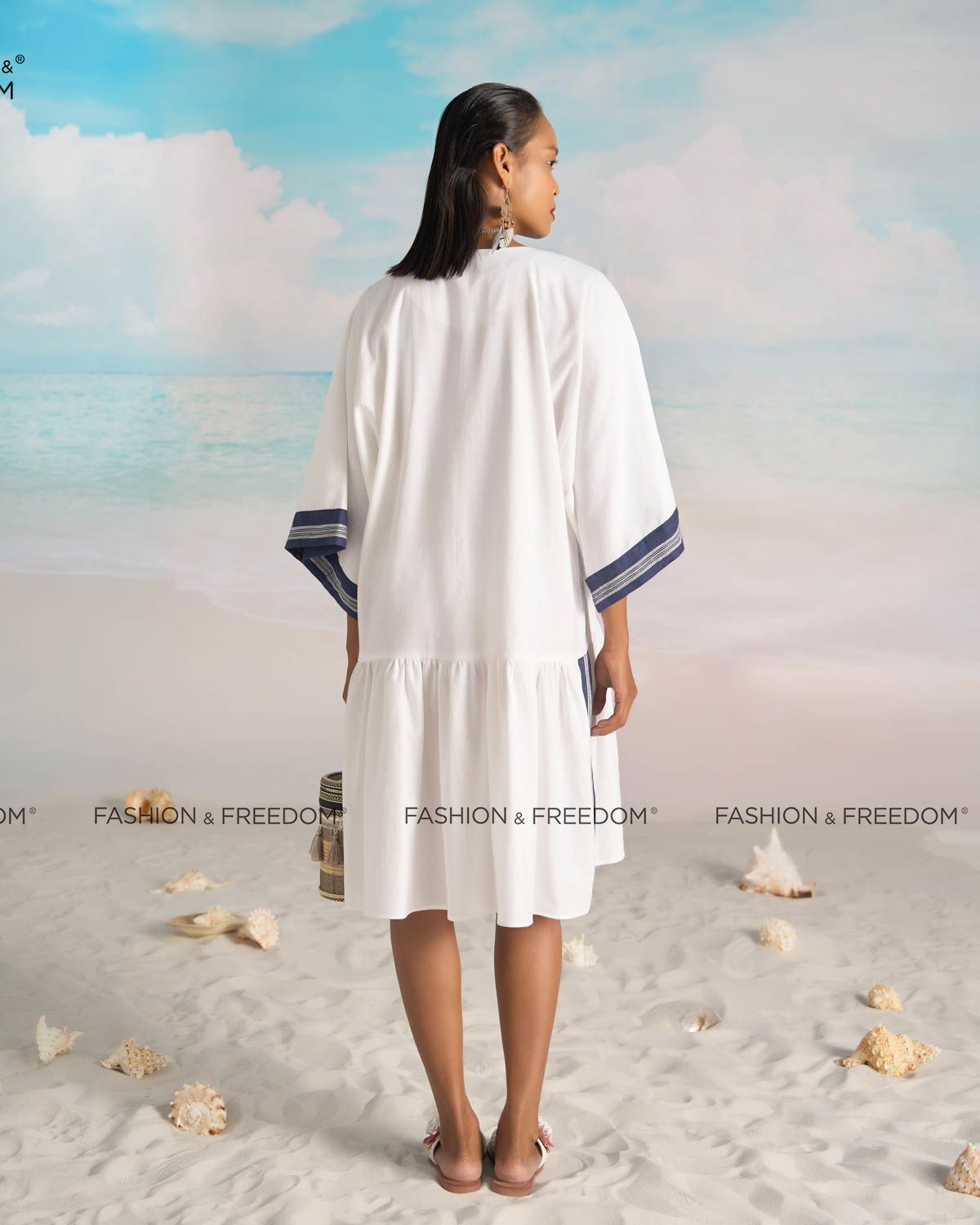 Đầm Linen Trắng Bright And Shine