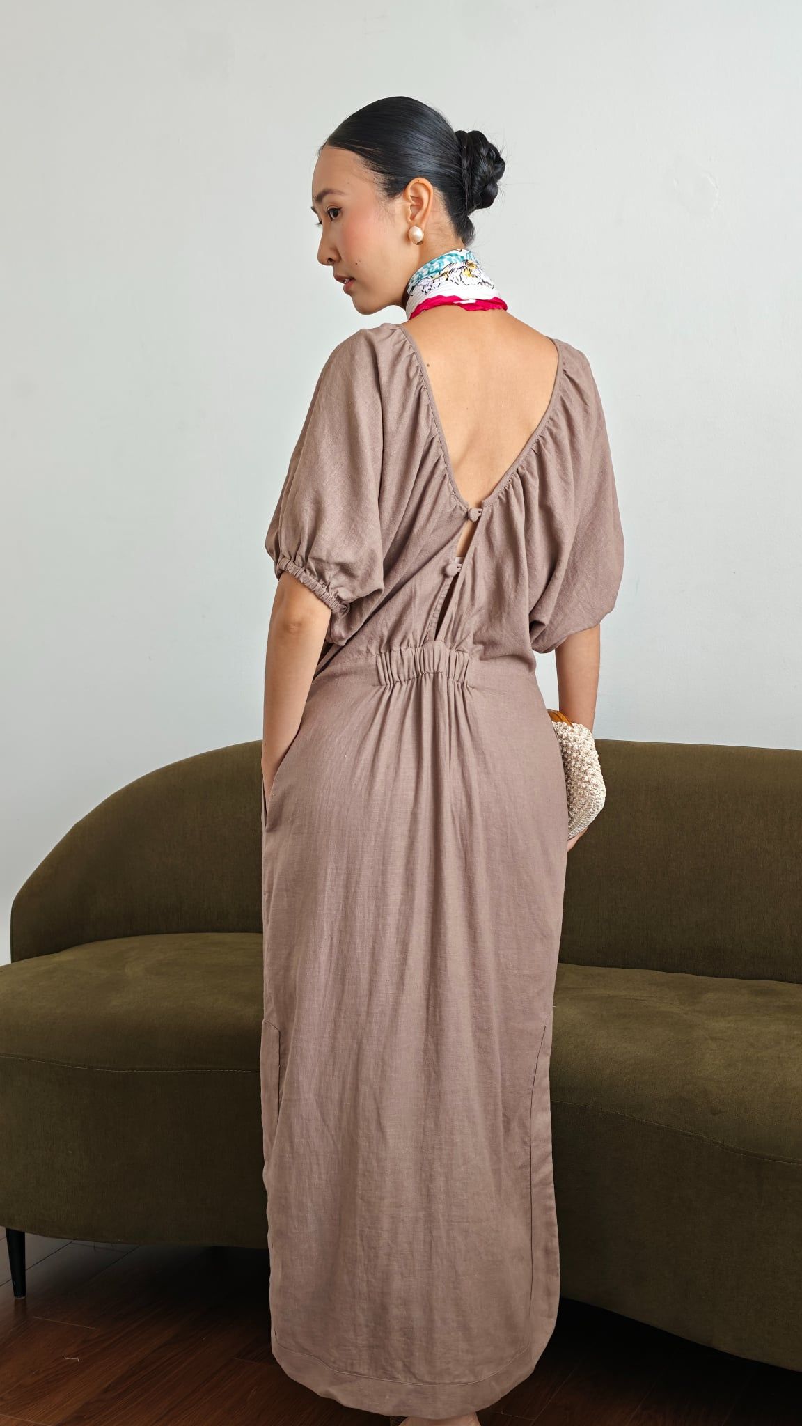 Đầm Linen Ruốc