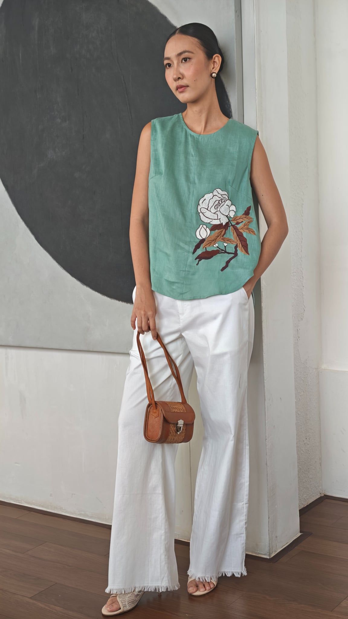 Quần Nữ Linen Trắng De Soleil