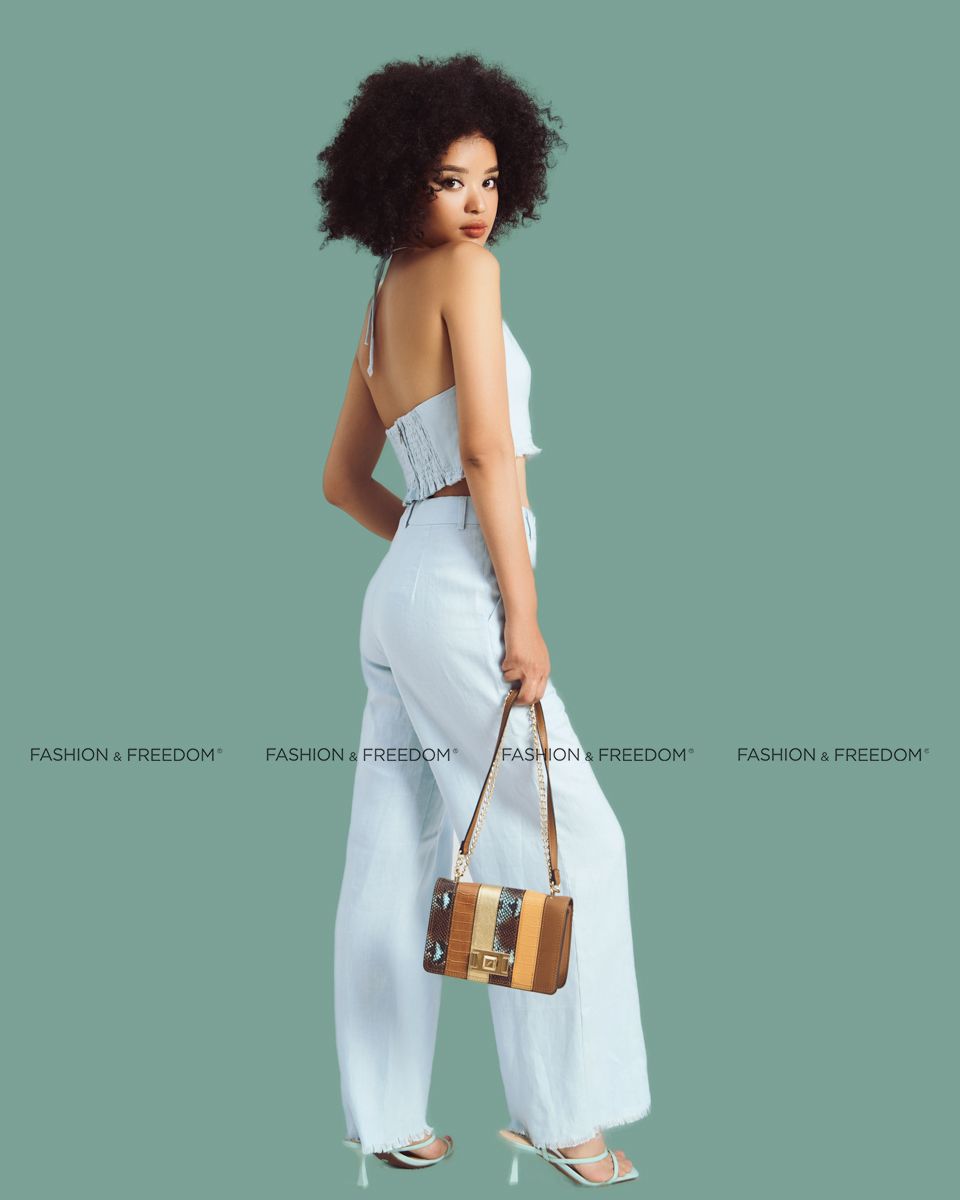 Quần Nữ Linen Xanh Thiên Thanh Sắc Màu Tự Do