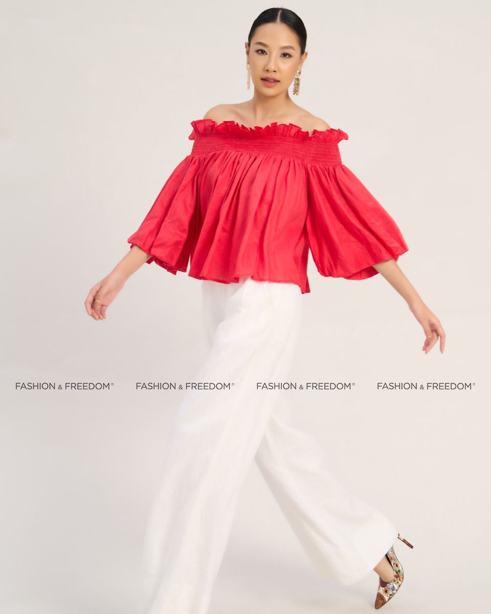 Quần Dài Linen Nữ Trắng Sắc Màu Tự Do