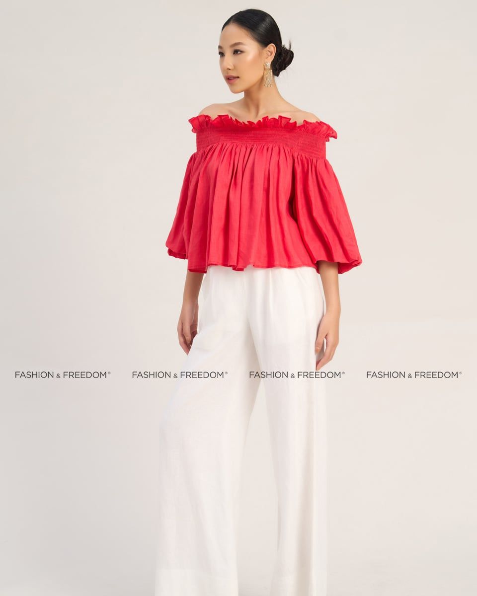 Quần Dài Linen Nữ Trắng Sắc Màu Tự Do