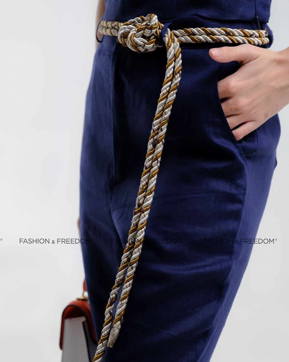 Quần Linen Xanh Đen Hương Mùa Hè