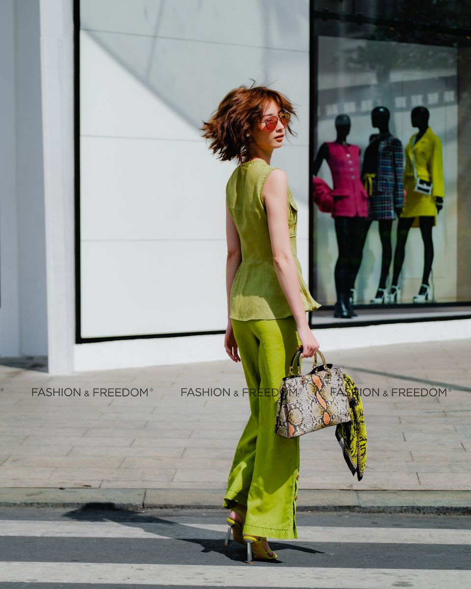 Quần Linen Xanh Cốm Hương  Mùa Hè