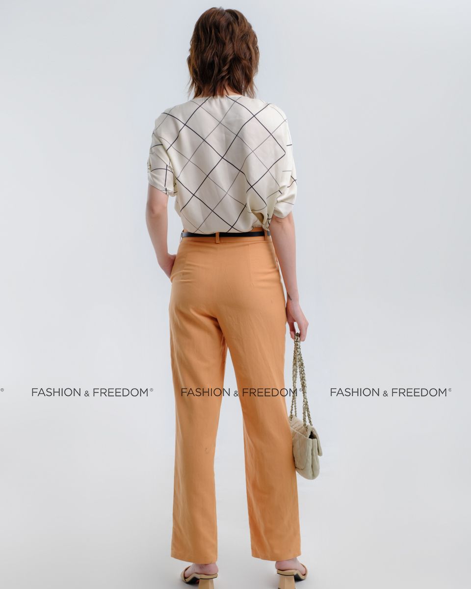 Quần Linen Cam Hương Mùa Hè