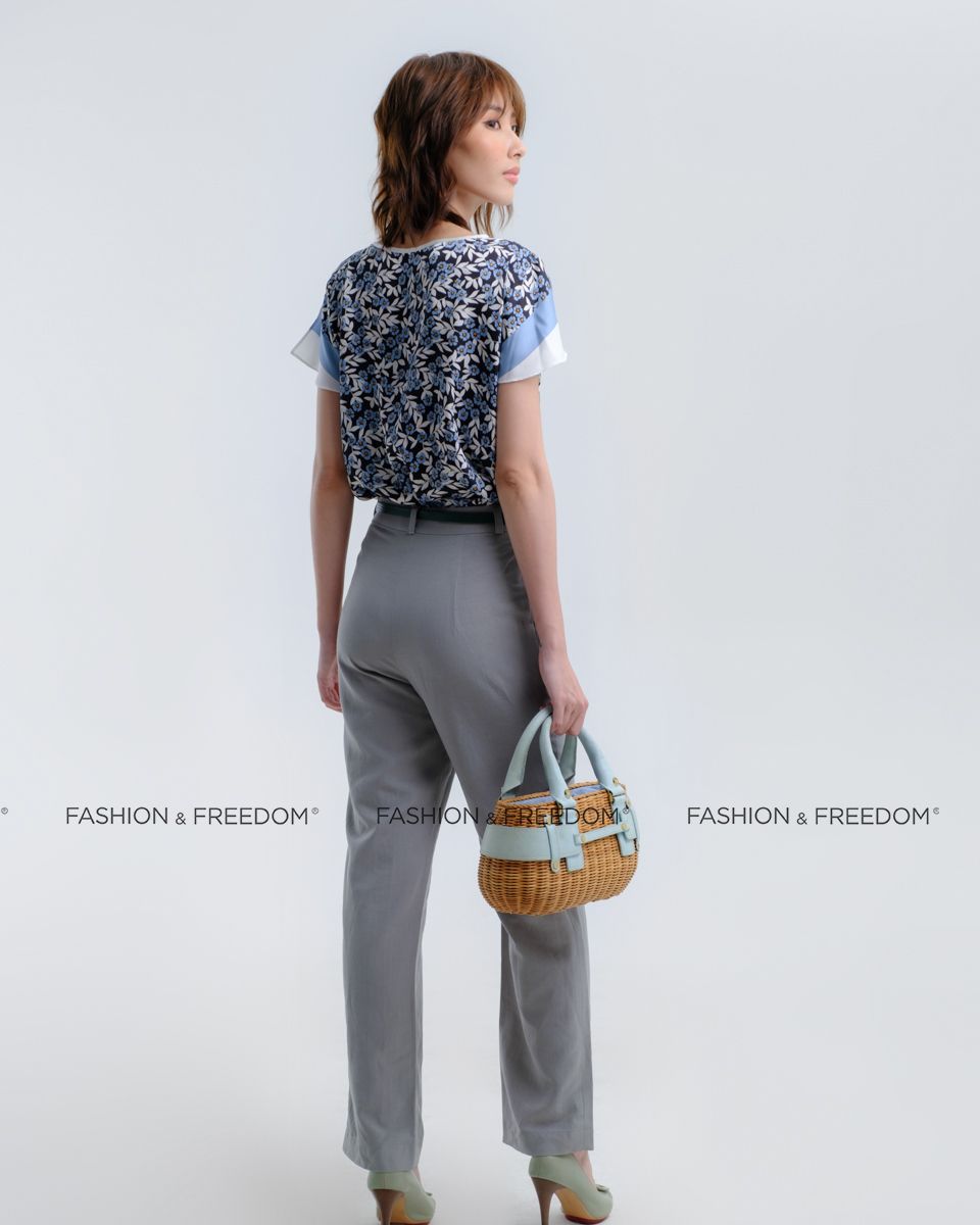 Quần Linen Xanh Xám Hương Mùa Hè