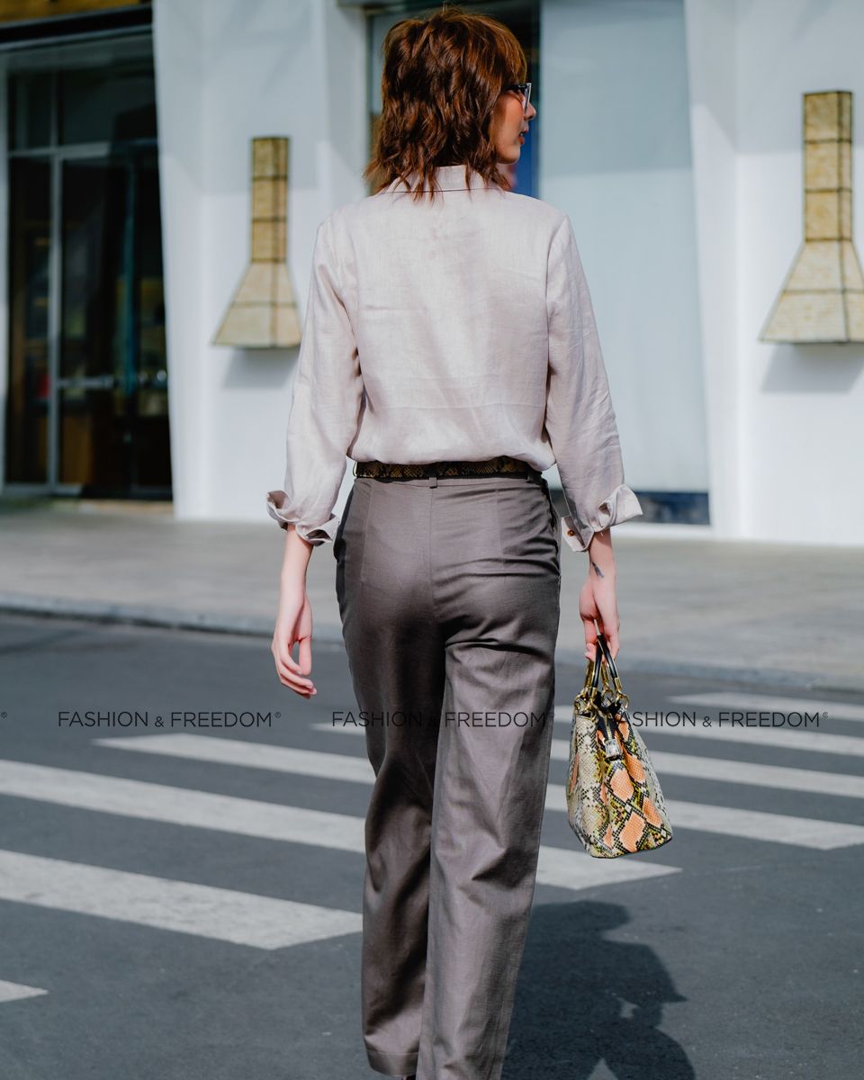 Quần Linen Nâu Hương Mùa Hè