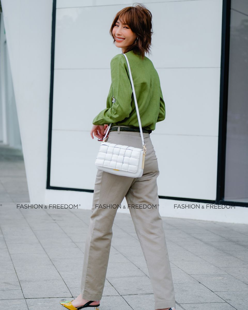 Quần Linen Xám Hương Mùa Hè