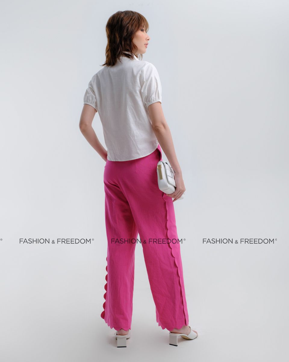 Quần Dài Linen Hồng Hương Mùa Hè