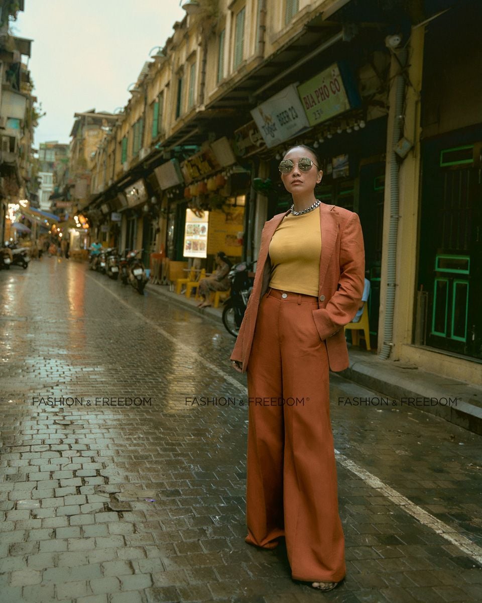 Quần Dài Linen Cam Chocolate Fall In Love