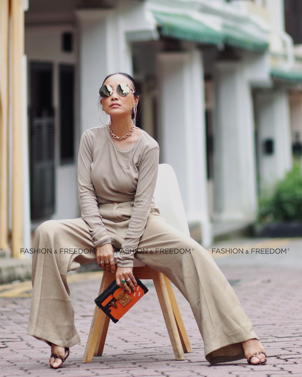 Quần Dài Linen Nâu Nhạt  Chocolate Fall In Love