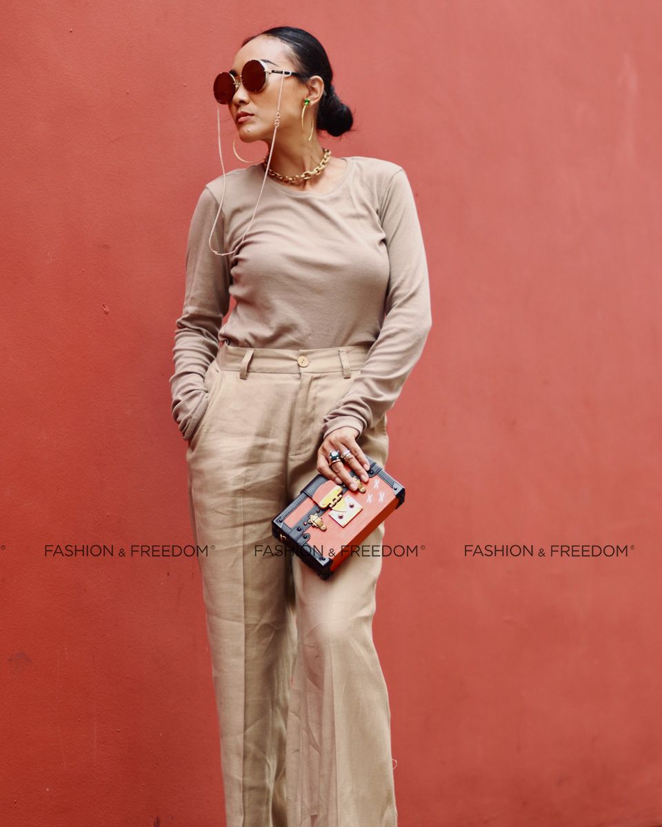 Quần Dài Linen Nâu Nhạt  Chocolate Fall In Love