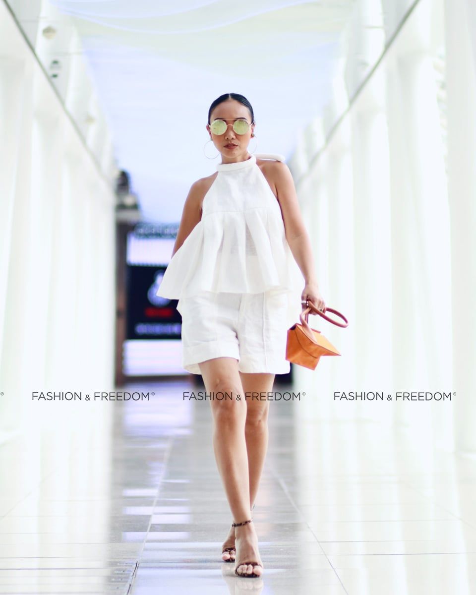 Quần Short Linen Trắng Chocolate Fall In Love