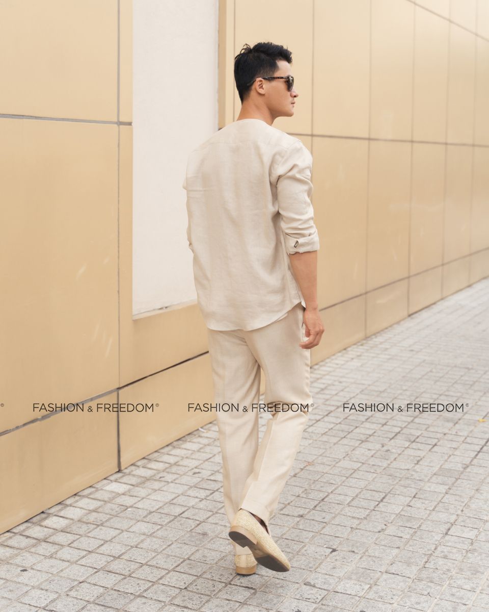 Sơ Mi Linen Kem New Spirit