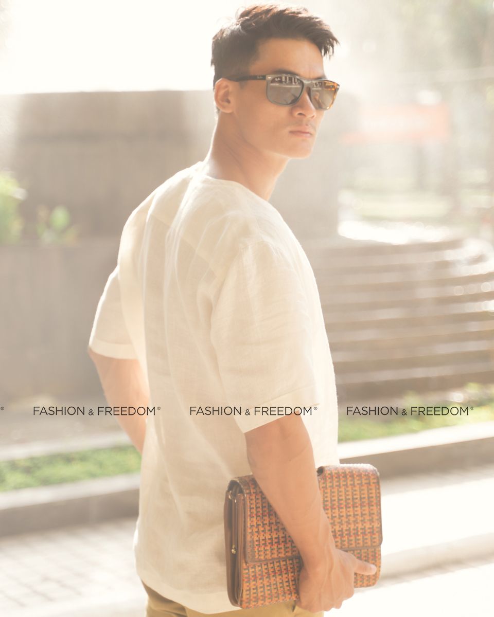 Áo Linen Nam Vàng Kem New Spirit