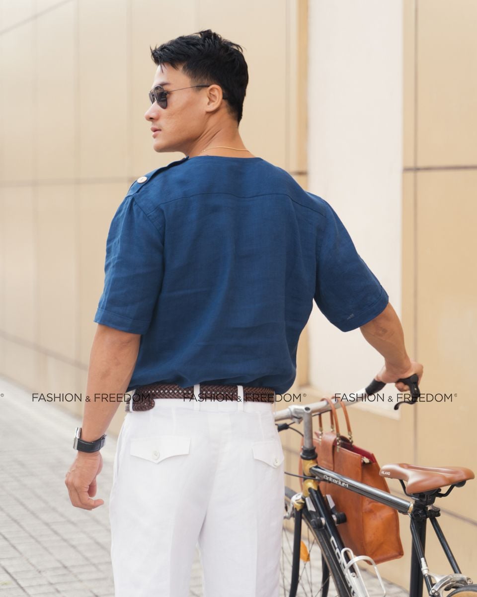 Áo Linen Xanh New Spirit