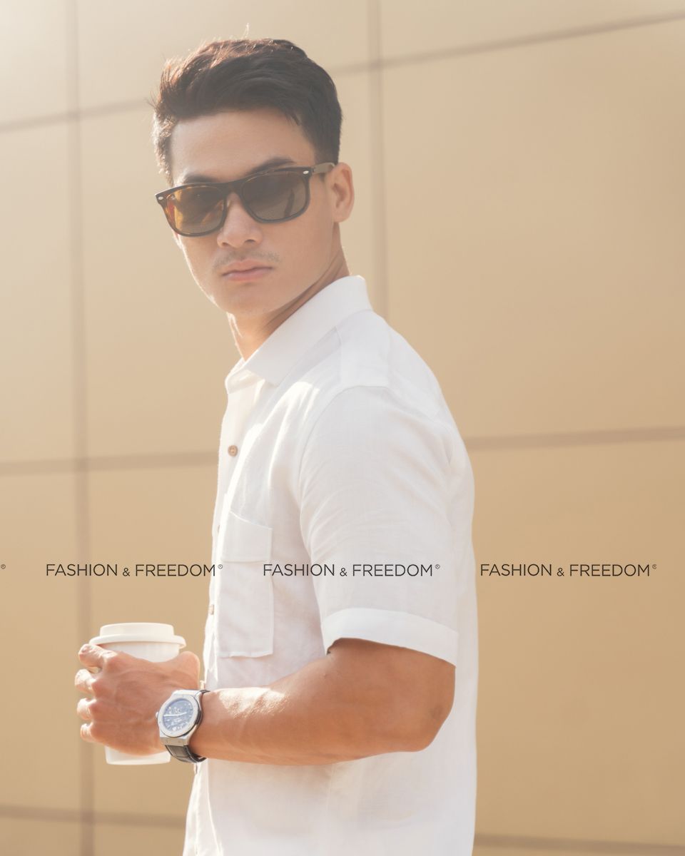 Áo Sơ Mi Linen Trắng New Spirit