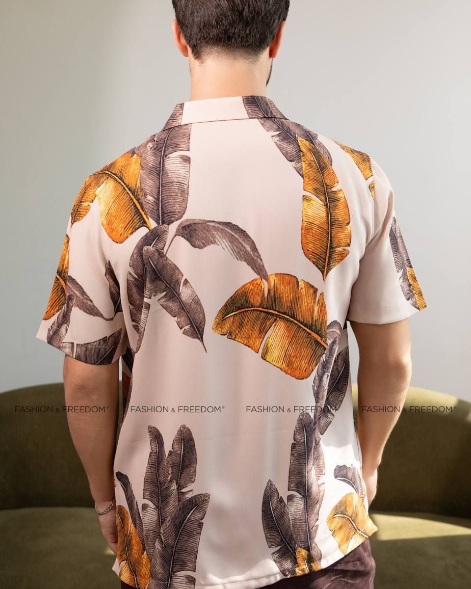 Áo Sơ Mi Nam Lụa Kem CN