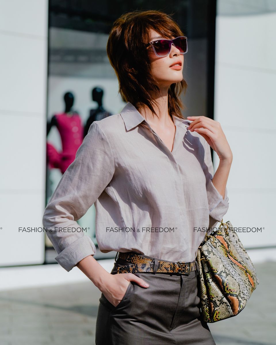 Áo Sơ Mi Linen Ruốc Hương Mùa Hè