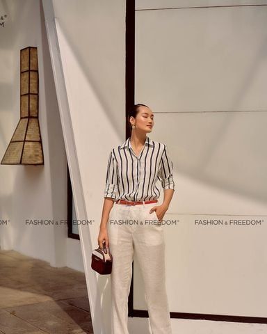 Quần Linen Trắng New Linen New Horizon