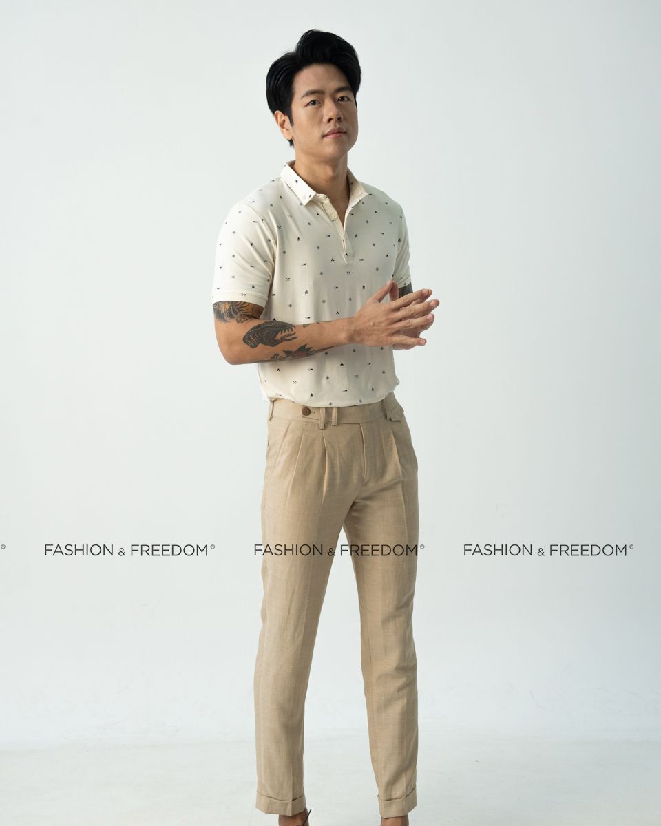 Áo Thun Cotton Kem New Ways