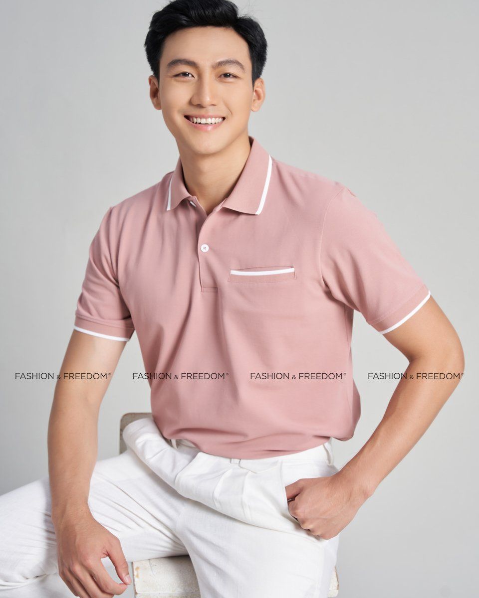 Áo Thun Nam Cotton Hồng Dâu The New Cool