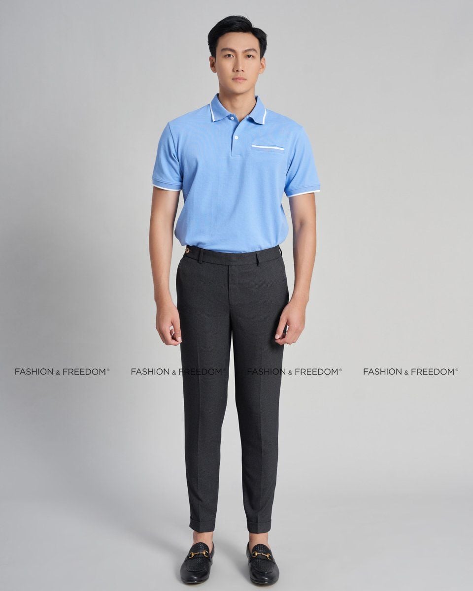 Áo Thun Nam Cotton Xanh Biển Đậm The New Cool