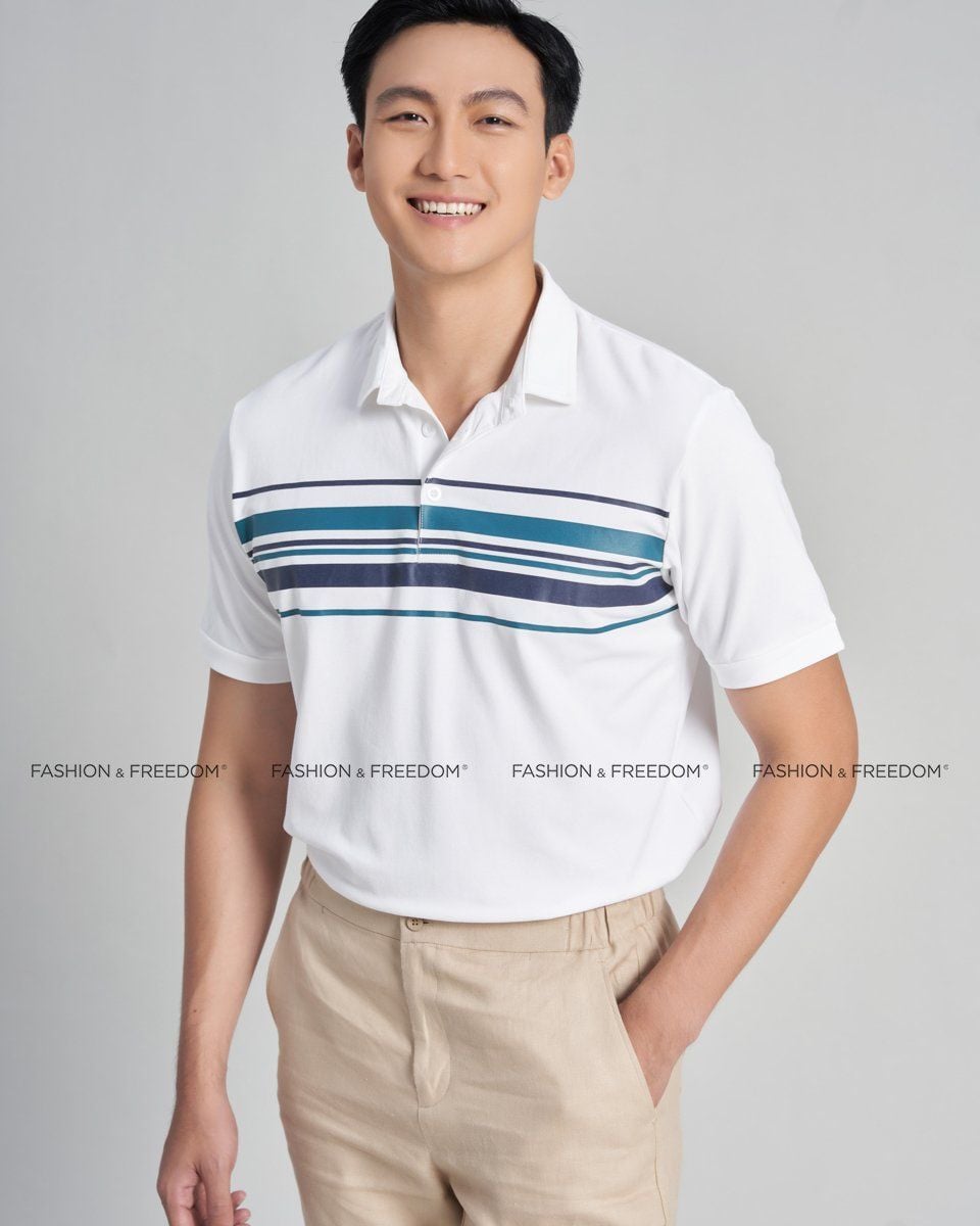 Áo Thun Nam Cotton Sọc Holidays Vibes