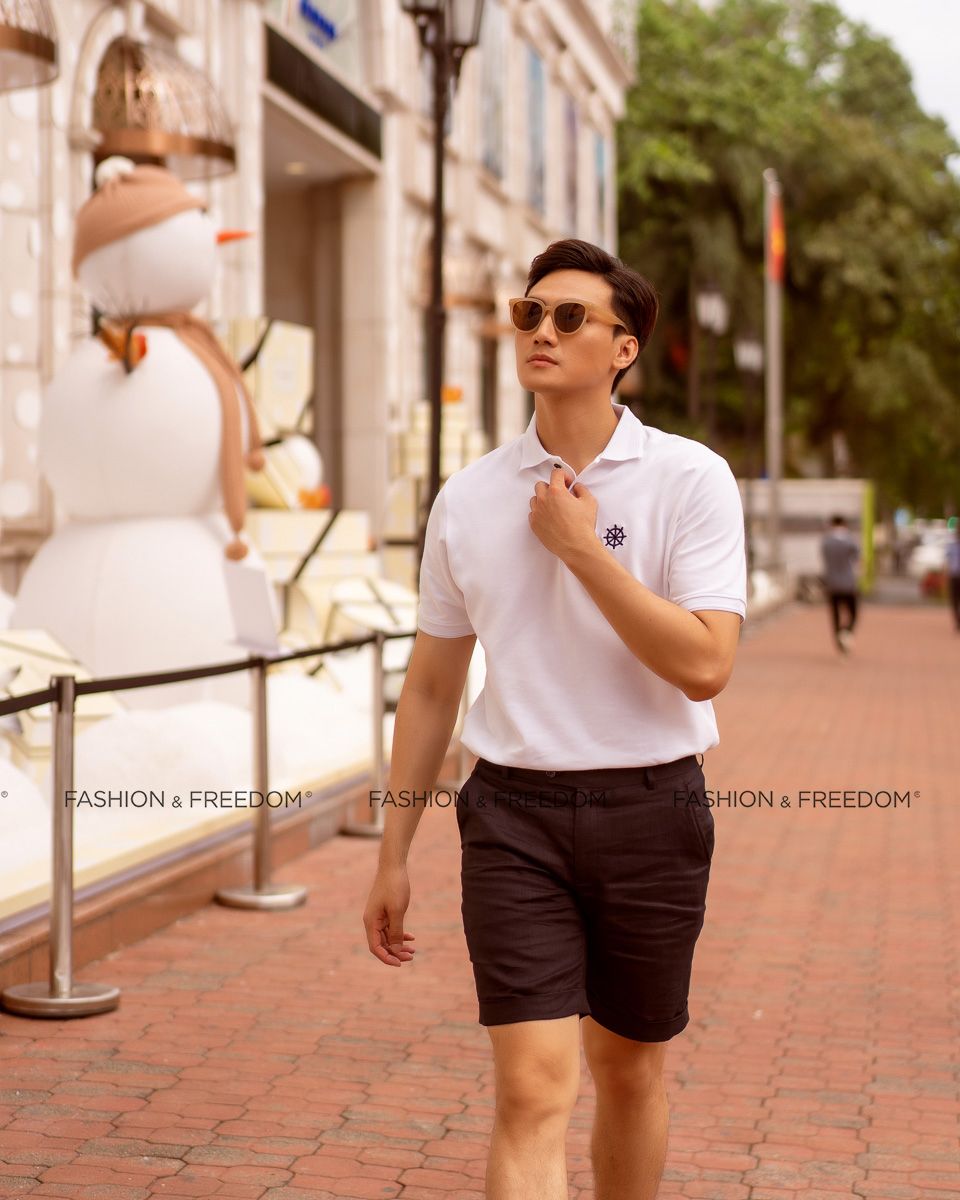 Áo Thun Nam Cotton Trắng