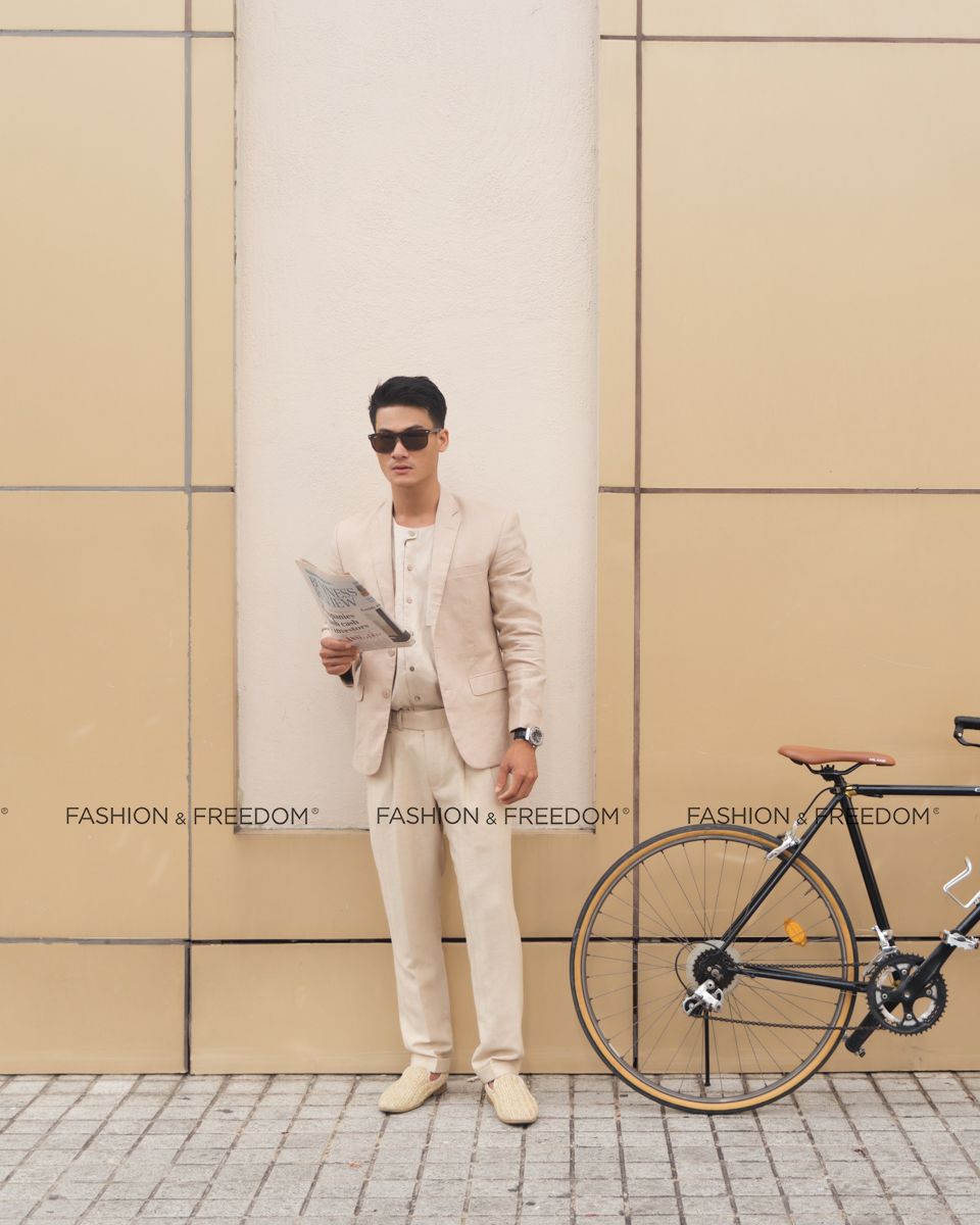 Áo vest linen nam