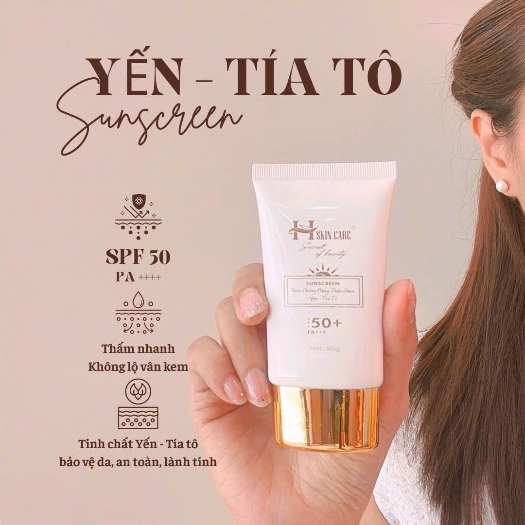  Kem Chống Nắng Hskincare Chiết Xuất Thảo Dược Yến - Tía Tô 60g 