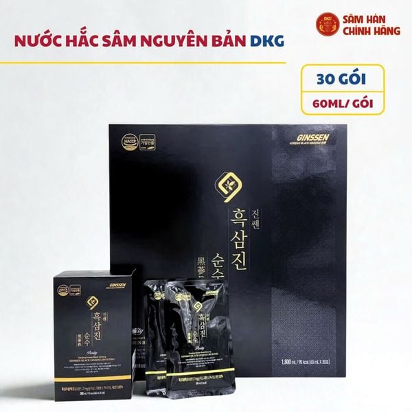 Nước hắc sâm Hàn Quốc (Ginssen Black Ginseng Jin Sunsu) 60ml*30gói/hộp