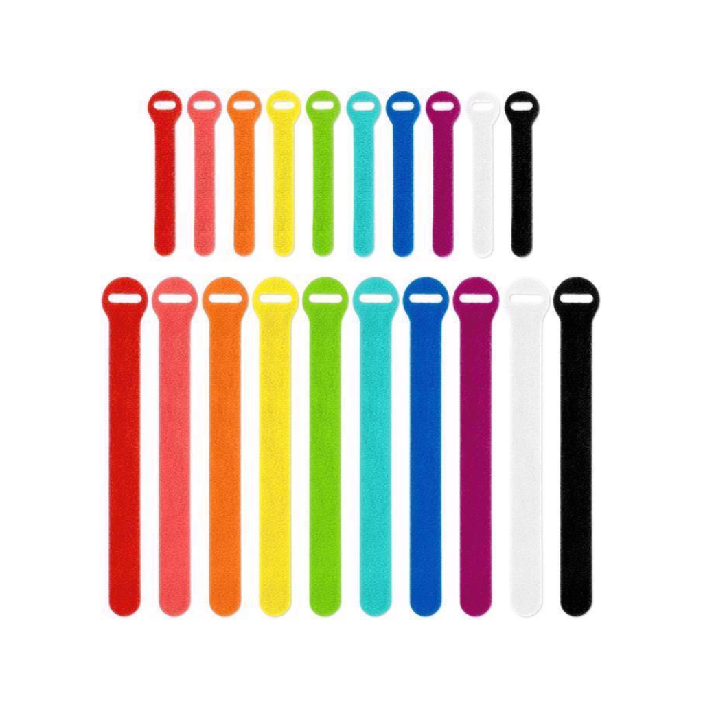 WRAP.IT GÓI 20 DÂY QUẤN CÁP, ĐIỆN, SẠC, NHIỀU MÀU