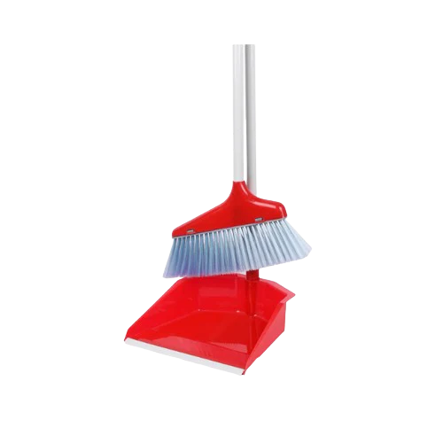 CHỔI QUÉT, KI HỐT RÁC NHỰA TAY CẦM KIM LOẠI 75CM