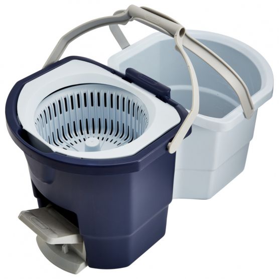 CASABELLA BỘ CÂY LAU NHÀ XOAY KÈM 2 XÔ TÁCH NƯỚC