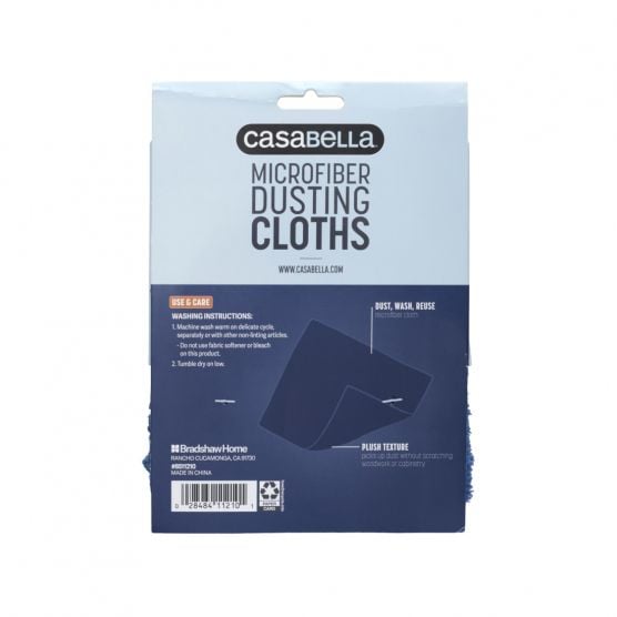 CASABELLA BỘ 2 KHĂN LAU BỤI SỢI MICROFIBER