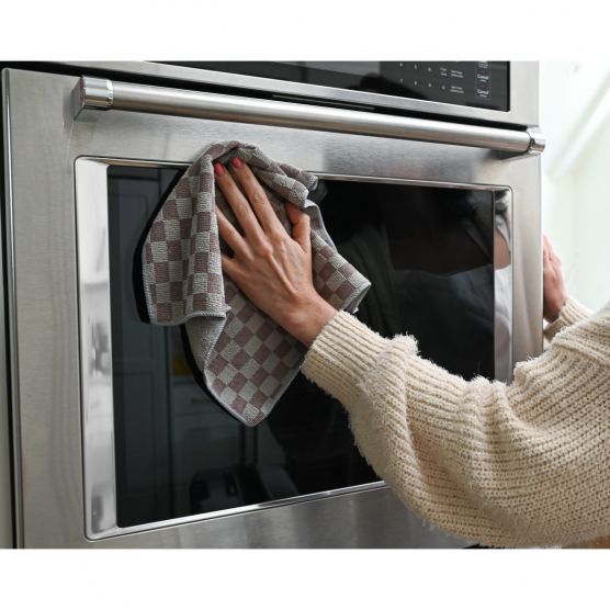 CASABELLA BỘ 2 KHĂN LAU BỀ MẶT THÉP SỢI MICROFIBER