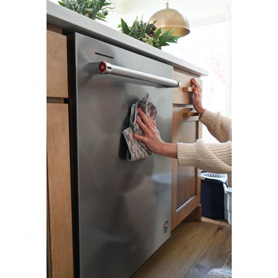 CASABELLA BỘ 2 KHĂN LAU BỀ MẶT THÉP SỢI MICROFIBER