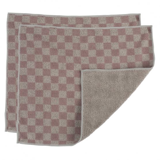 CASABELLA BỘ 2 KHĂN LAU BỀ MẶT THÉP SỢI MICROFIBER