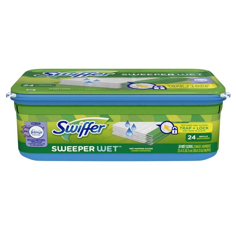 SWIFFER HỘP 24 KHĂN ƯỚT LAU NHÀ MICROFIBER