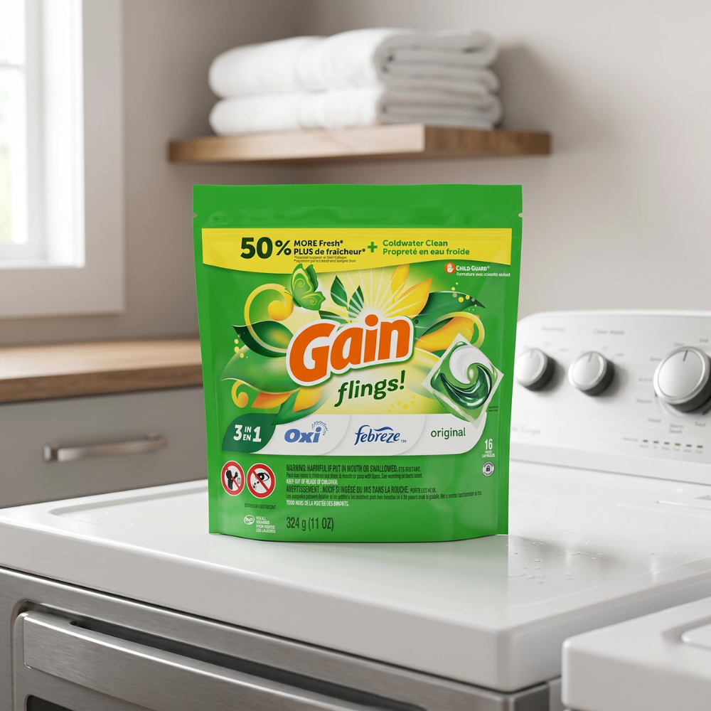 GAIN TÚI 16 VIÊN GIẶT XẢ HƯƠNG NGUYÊN BẢN 324G