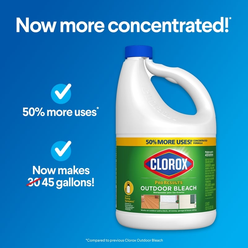 CLOROX THUỐC TẨY VẾT BẨN BỀ MẶT NGOÀI TRỜI 3.58L