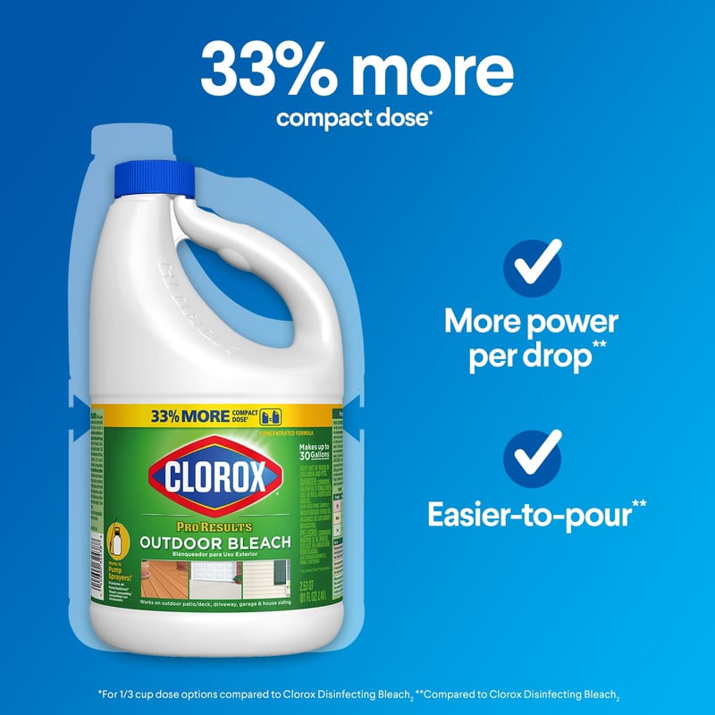 CLOROX THUỐC TẨY VẾT BẨN BỀ MẶT NGOÀI TRỜI 2.4L