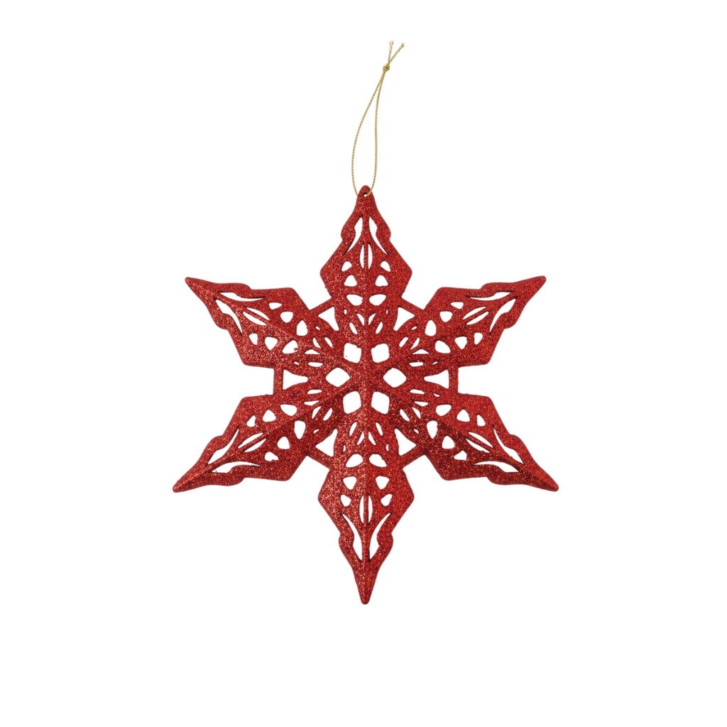 MÓC TREO HÌNH BÔNG TUYẾT MÀU VÀNG/ĐỎ/BẠC