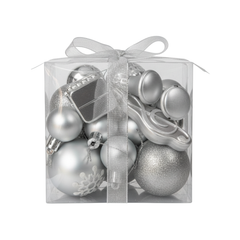 HỘP NHIỀU LOẠI CHÂU BẰNG NHỰA TRANG TRÍ GIÁNG SINH