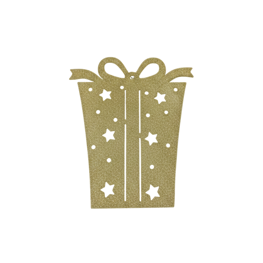 MÓC TREO HÌNH HỘP QUÀ MÀU VÀNG/ĐỎ/BẠC SIZE NHỎ