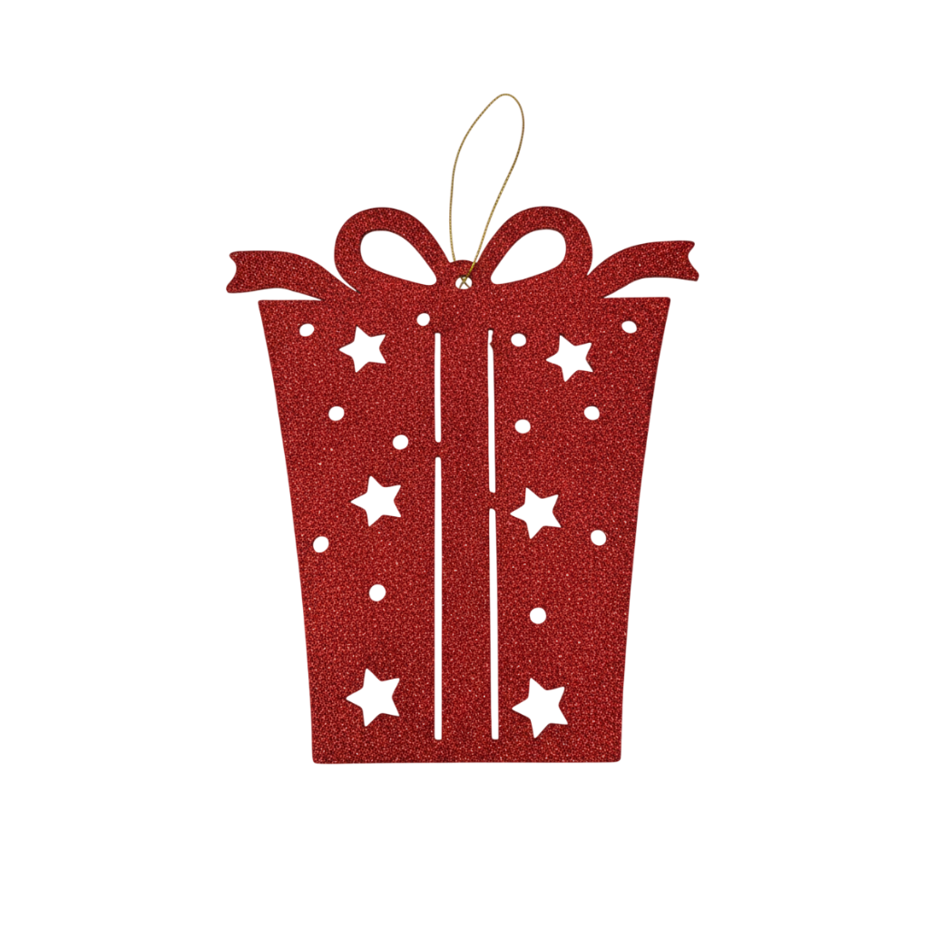 MÓC TREO HÌNH HỘP QUÀ MÀU VÀNG/ĐỎ/BẠC SIZE NHỎ