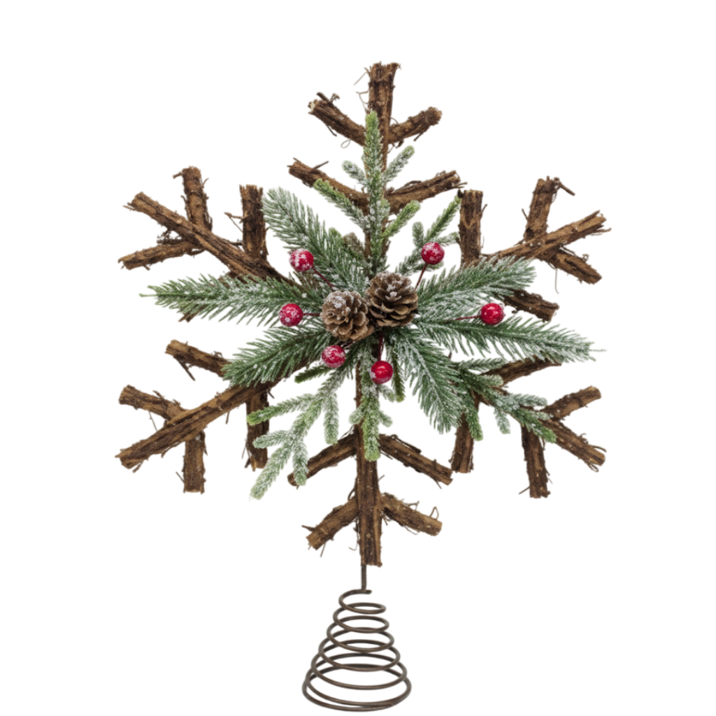 BÔNG TUYẾT TRANG TRÍ ĐỈNH CÂY THÔNG GIÁNG SINH