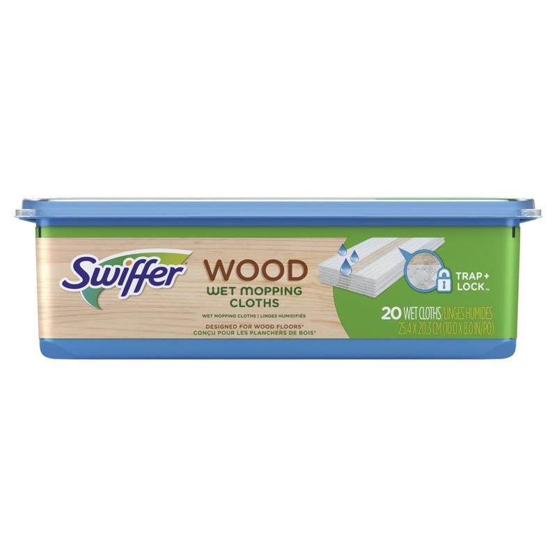 SWIFFER BỘ 20 MIẾNG LAU ƯỚT SÀN GỖ MICROFIBER